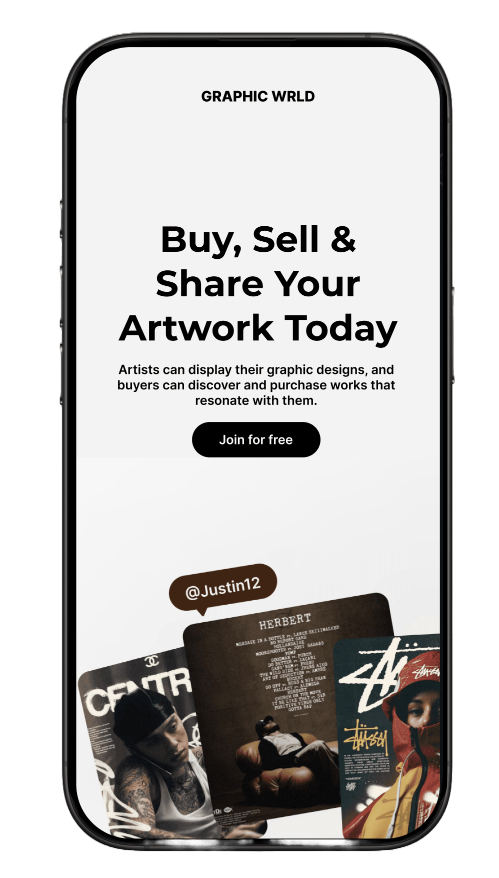 mobile view landing page